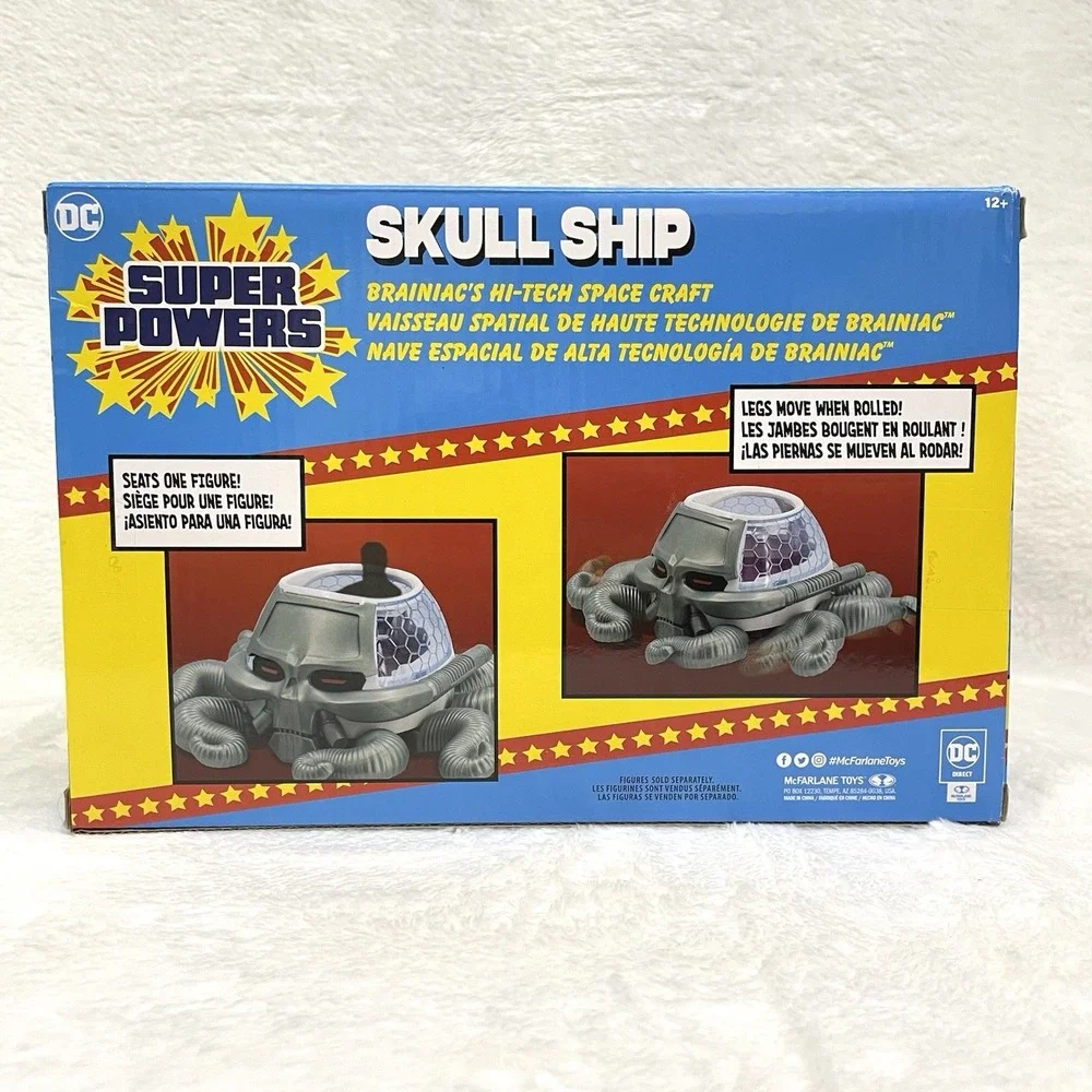 NEW McFarlane Toys -‎ DC Super Powers Skull Ship, Brainiac's Hi-Tech Space Craft